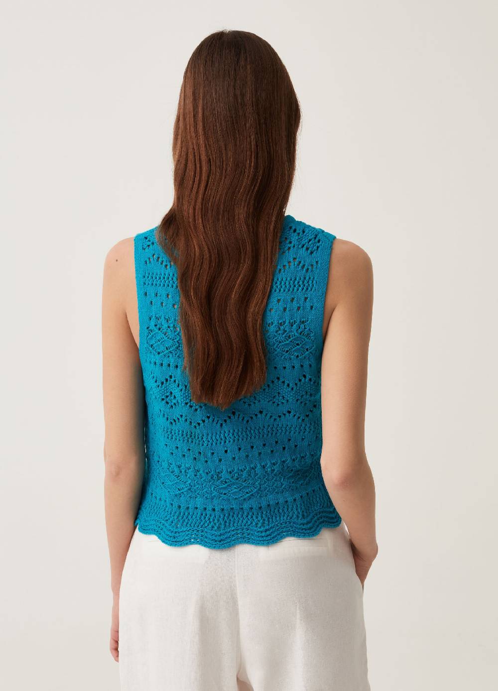 Ovs Tank top in cotone crochet Affare Del Giorno