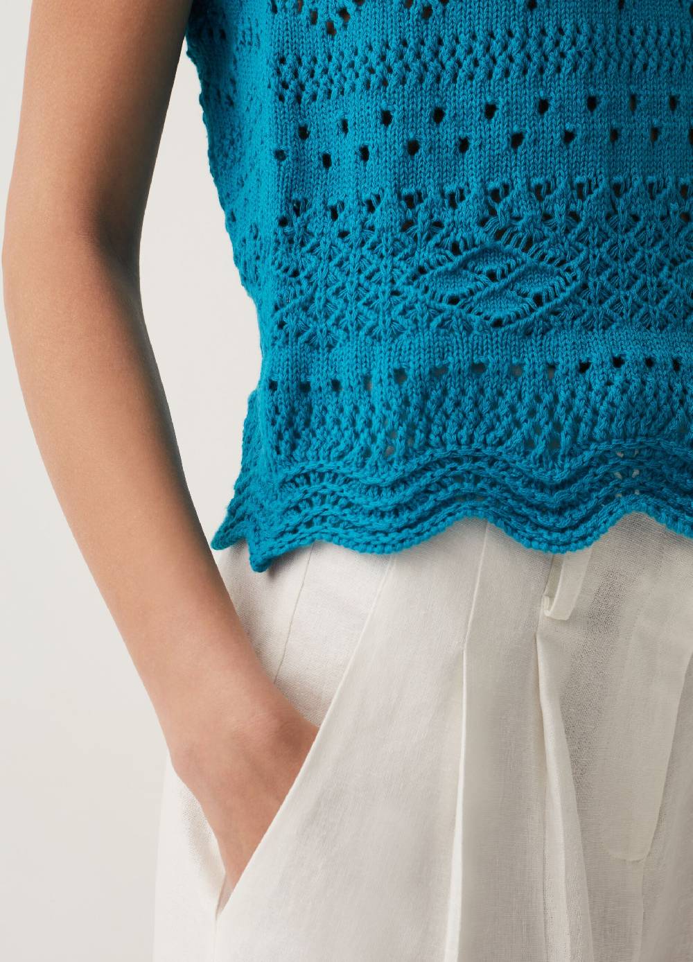 Ovs Tank top in cotone crochet Affare Del Giorno