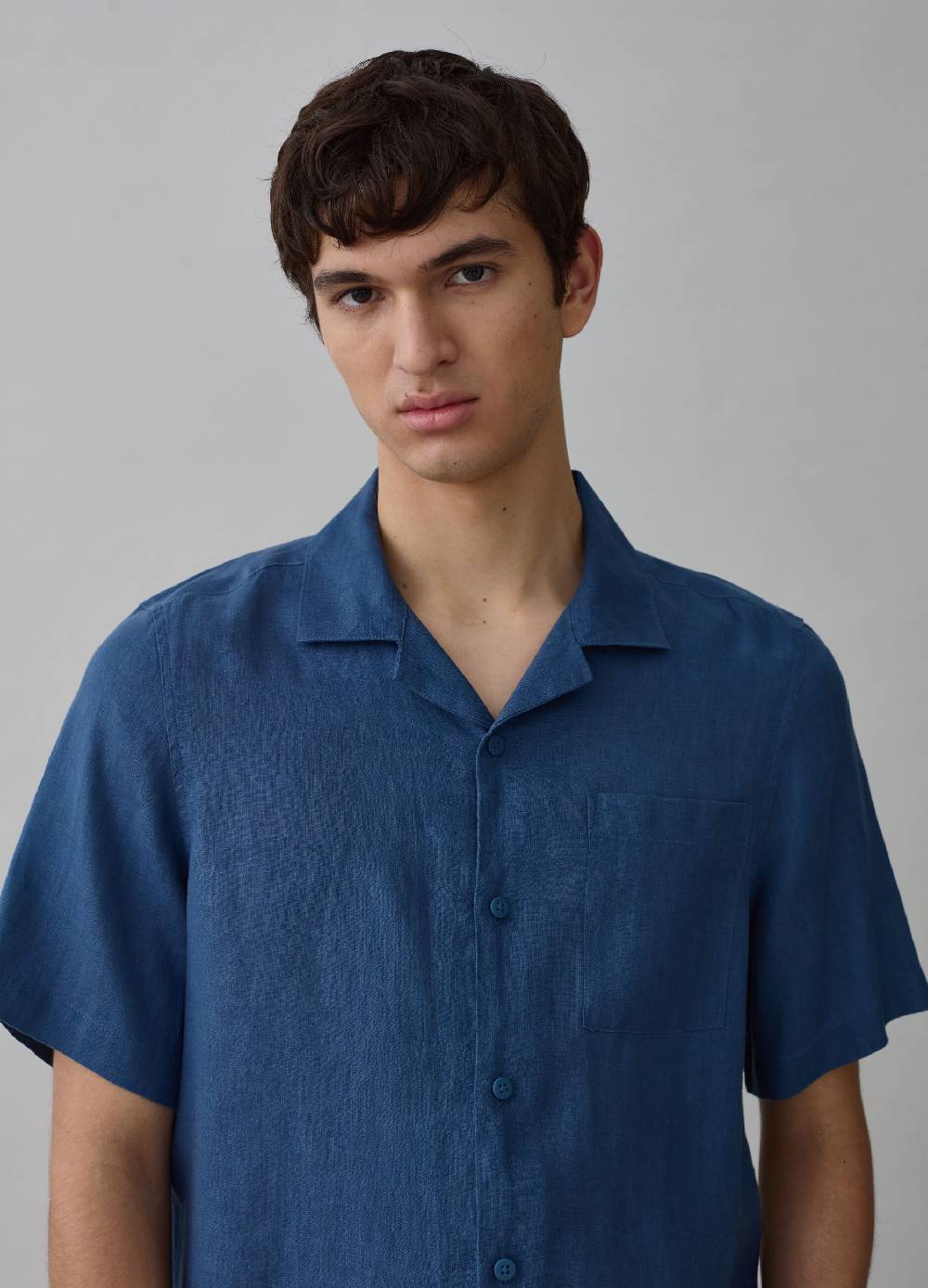 Ovs Camicia a maniche corte in puro lino Saldi