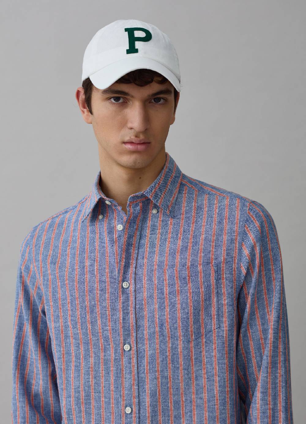 Ovs Camicia in lino e cotone a righe Offerte