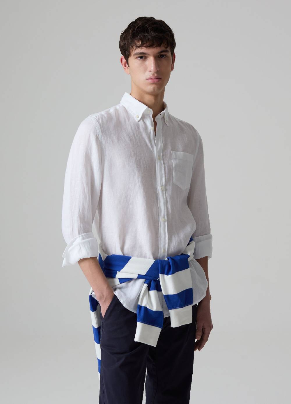 Ovs Camicia in lino con tasca Hotsell