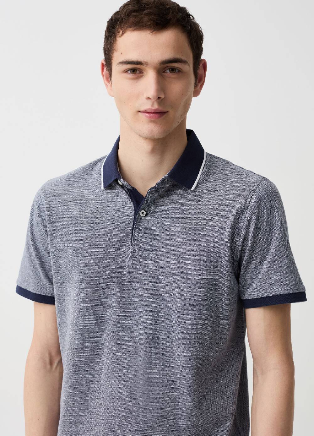 Ovs Polo in piquet con trama jacquard Nuovo