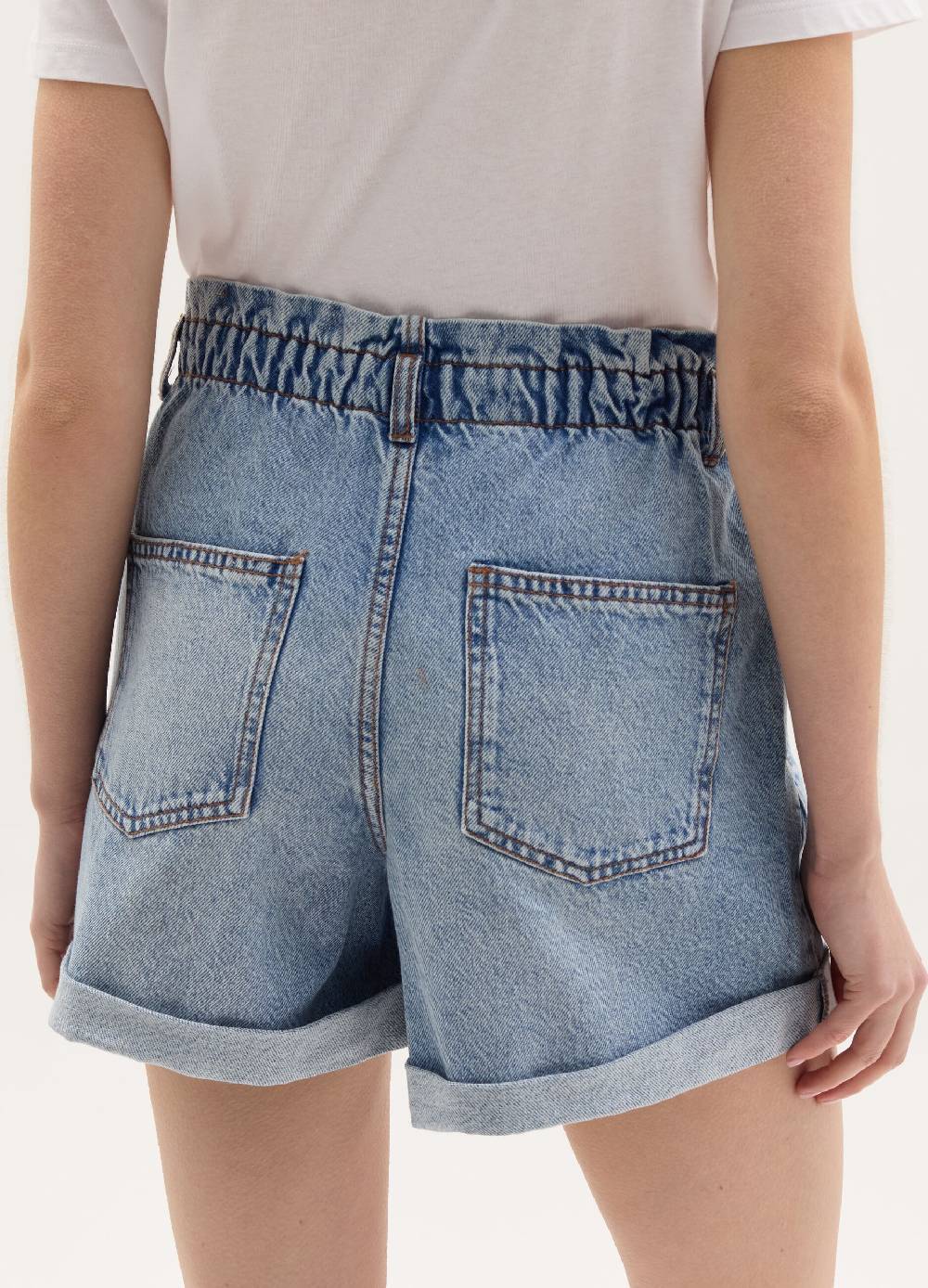Ovs Shorts paper bag in denim Promozione