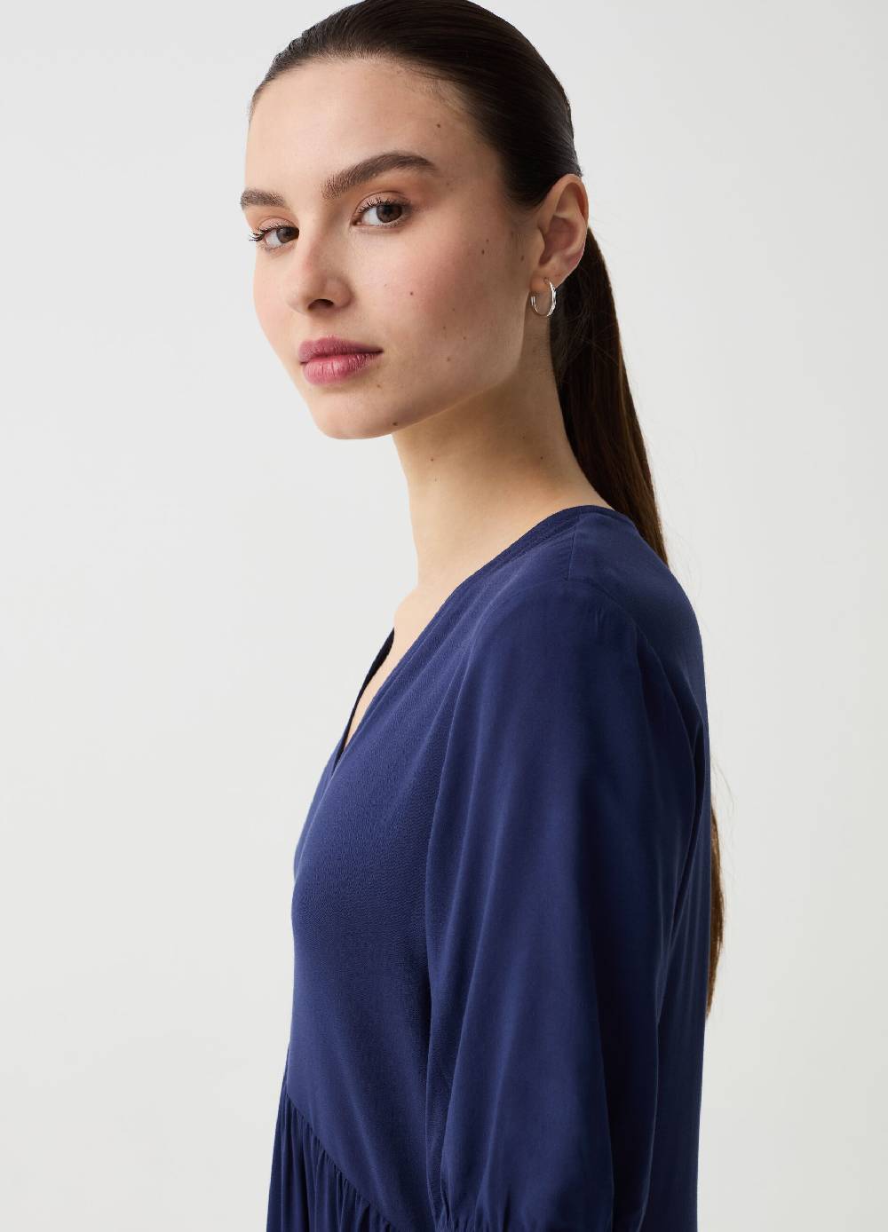 Ovs Vestito corto a balze con scollo a V Saldi