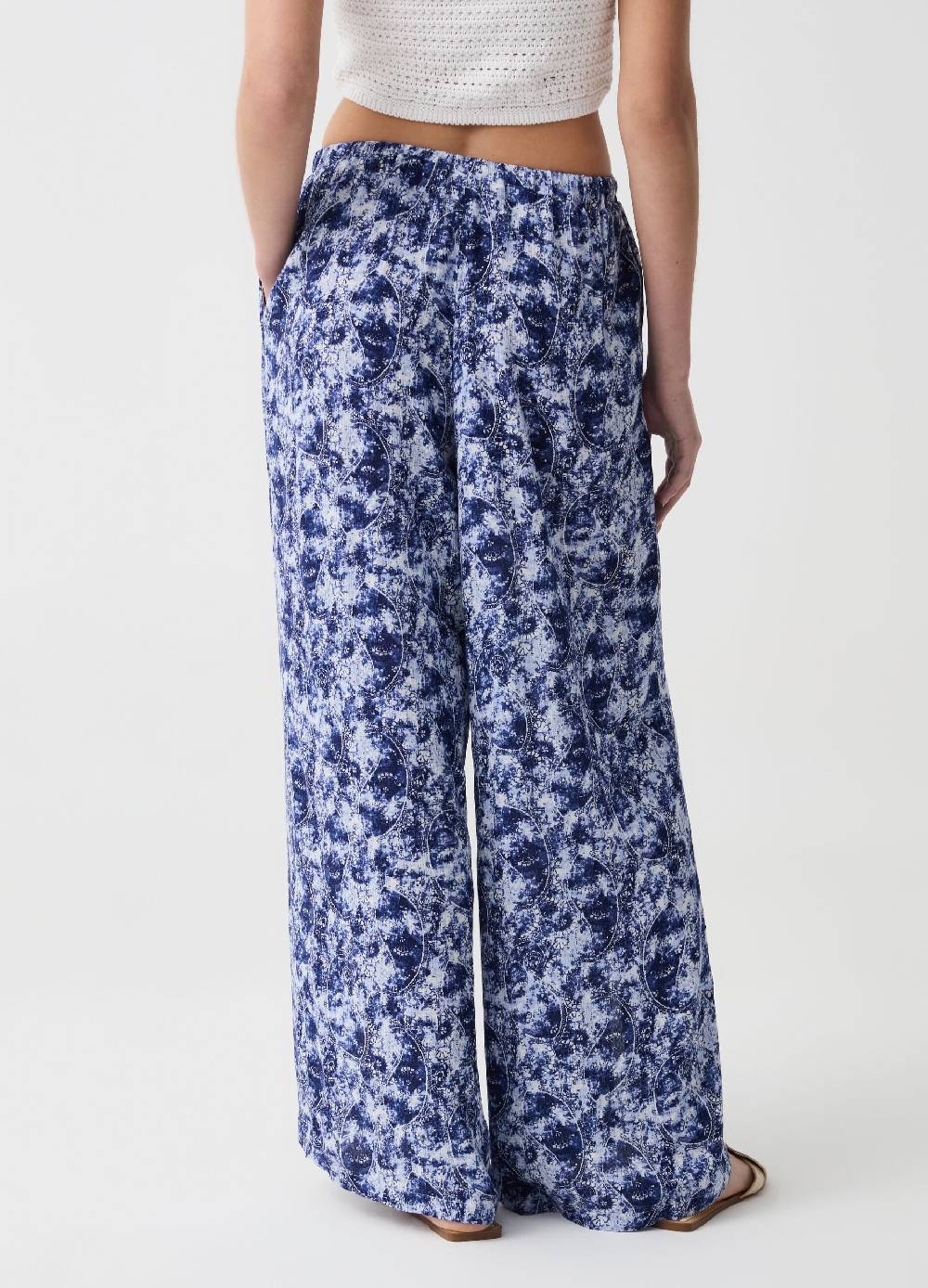 Ovs Pantalone palazzo wide leg con spacchi Fino al 60% di sconto