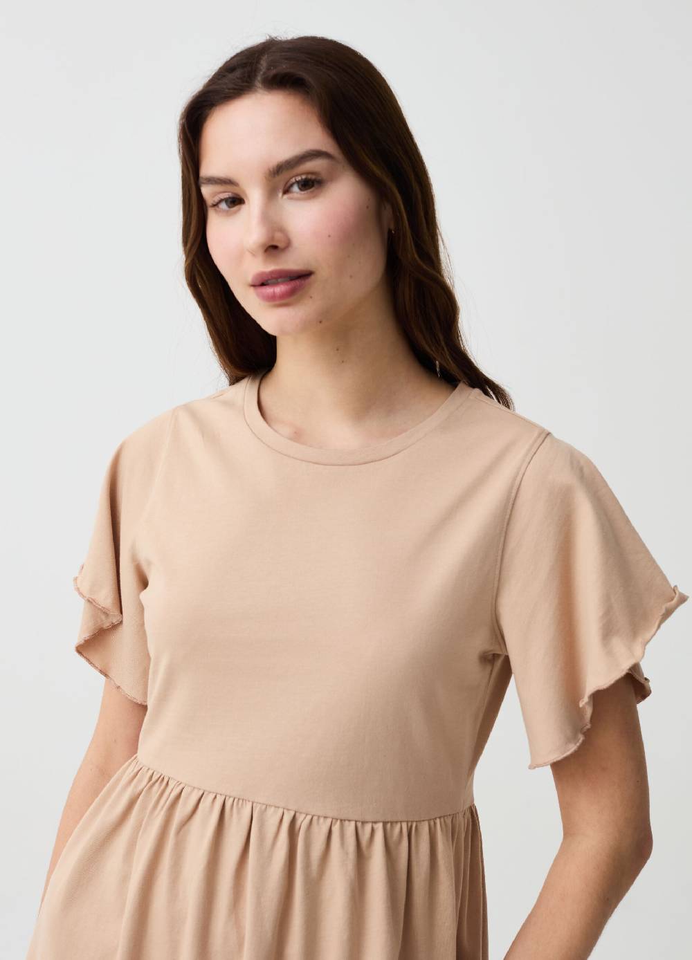Ovs Vestito Essential corto con maniche a farfalla In Linea