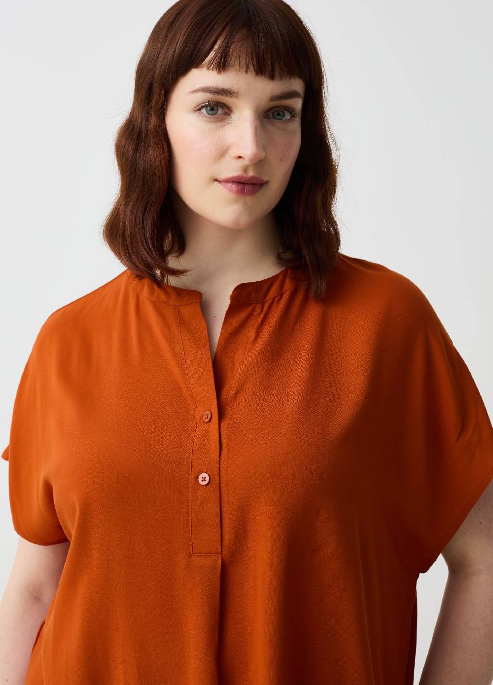 Ovs Blusa in viscosa con bottoni Curvy Vendita