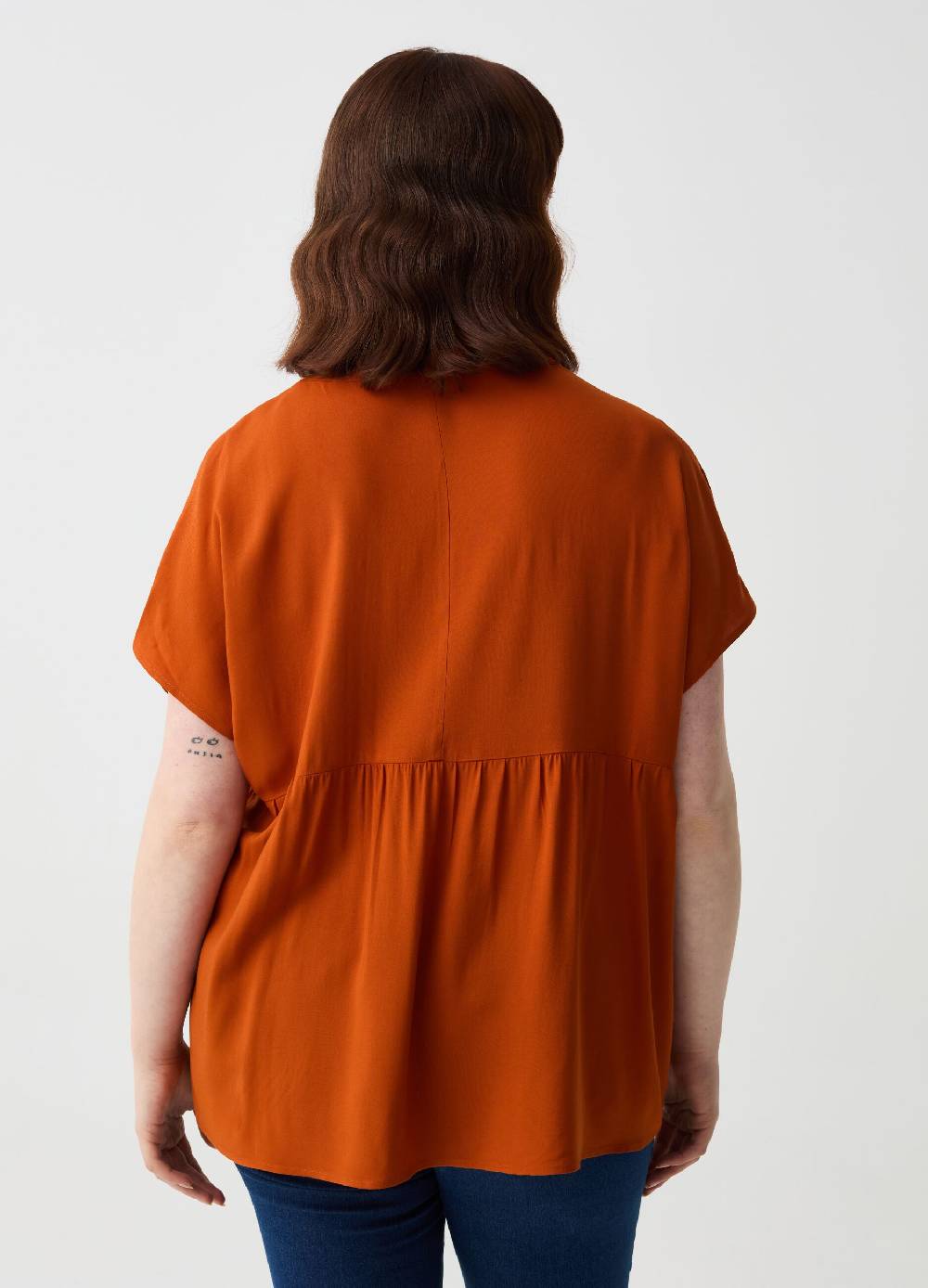 Ovs Blusa in viscosa con bottoni Curvy Vendita