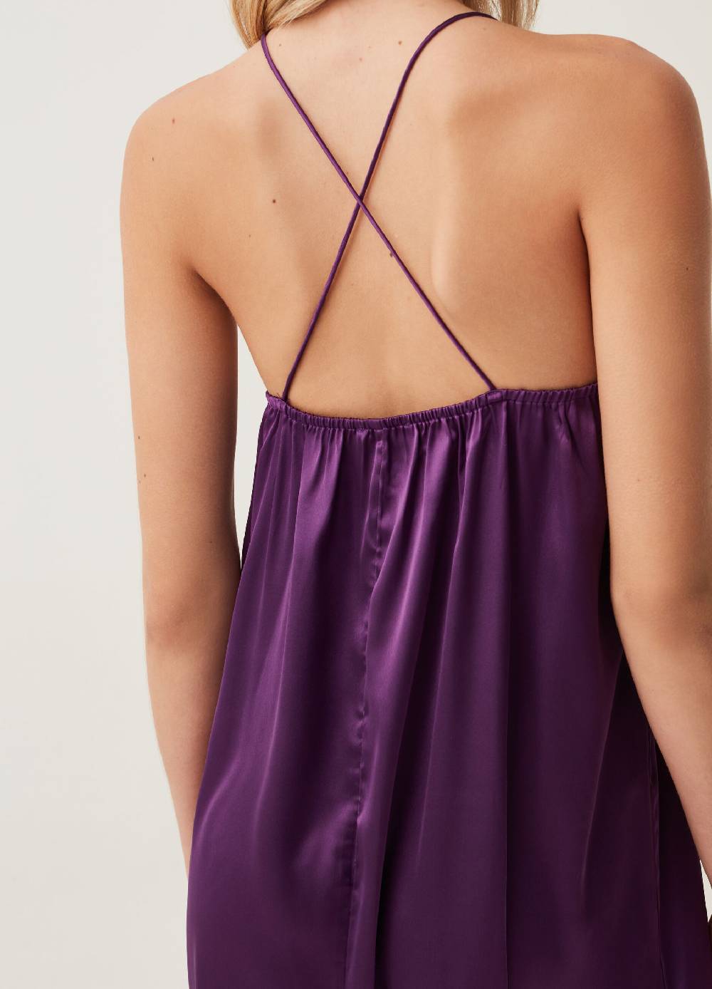 Ovs Abito lungo in satin con spacchi Spedizione Gratuita