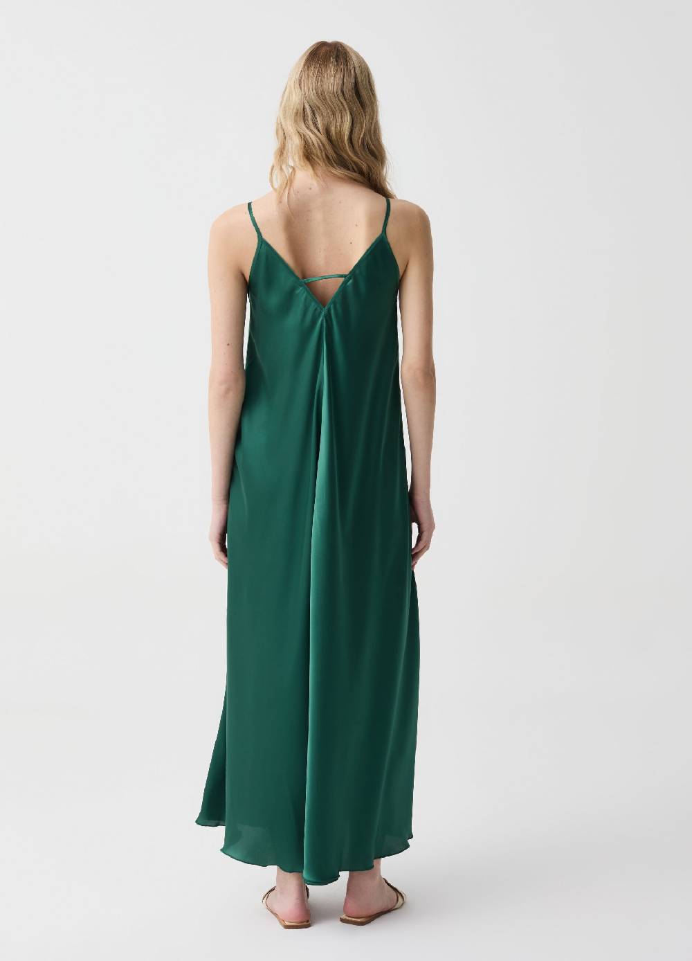 Ovs Vestito lungo in satin con spalline sottili Soddisfazione Garantita