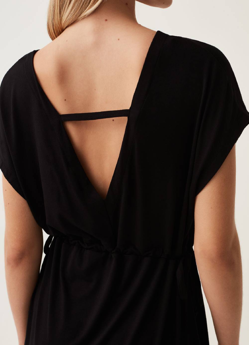 Ovs Abito corto con scollo a V maniche a kimono Negozi Online