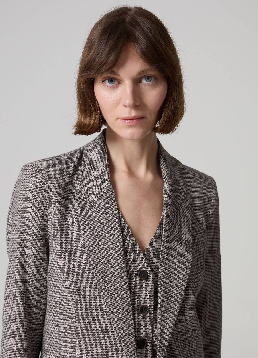 Ovs Blazer in tessuto misto lino e viscosa PIOMBO Fino Al -60%