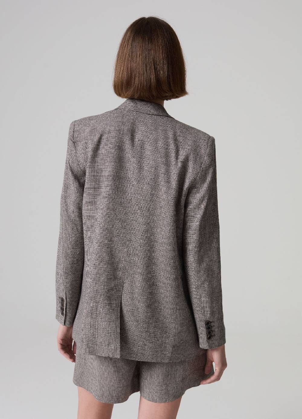 Ovs Blazer in tessuto misto lino e viscosa PIOMBO Fino Al -60%