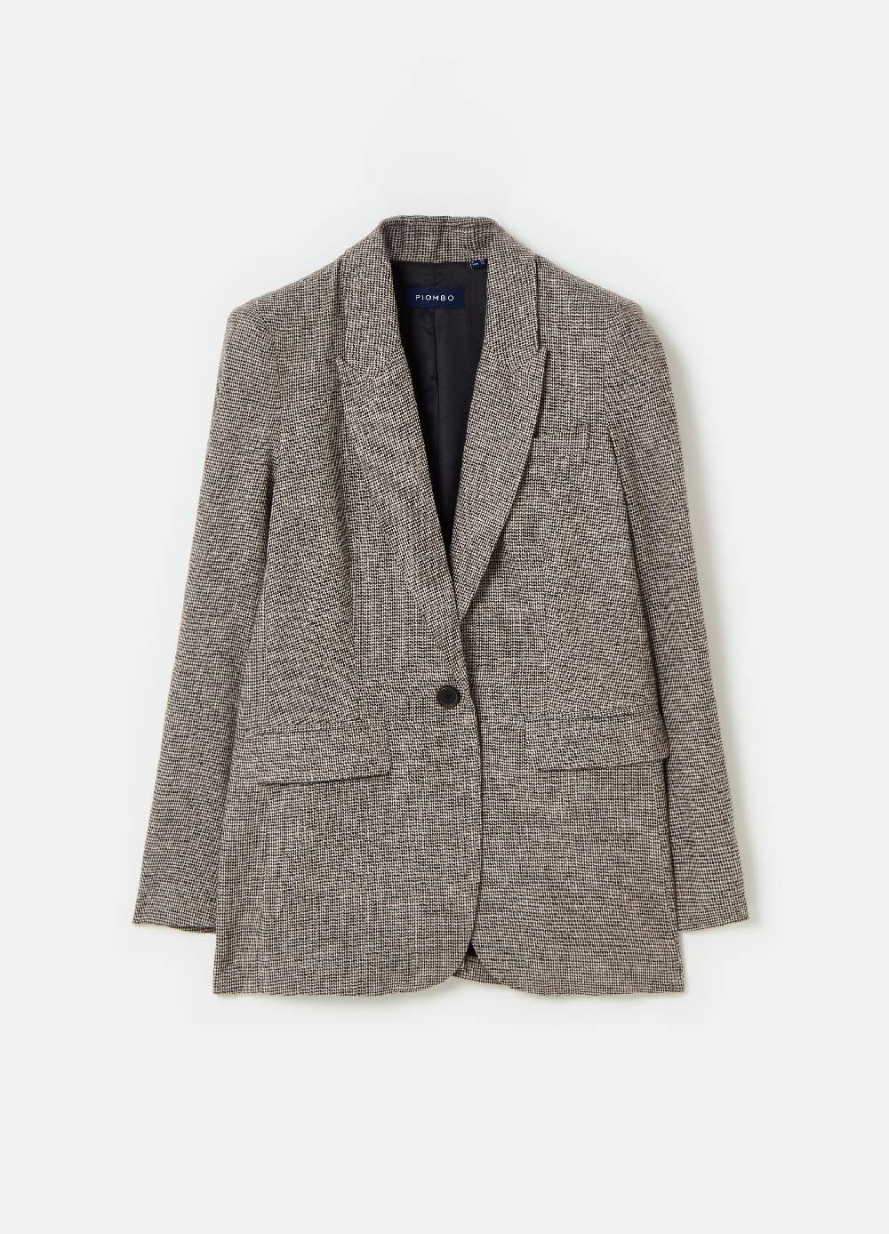 Ovs Blazer in tessuto misto lino e viscosa PIOMBO Fino Al -60%