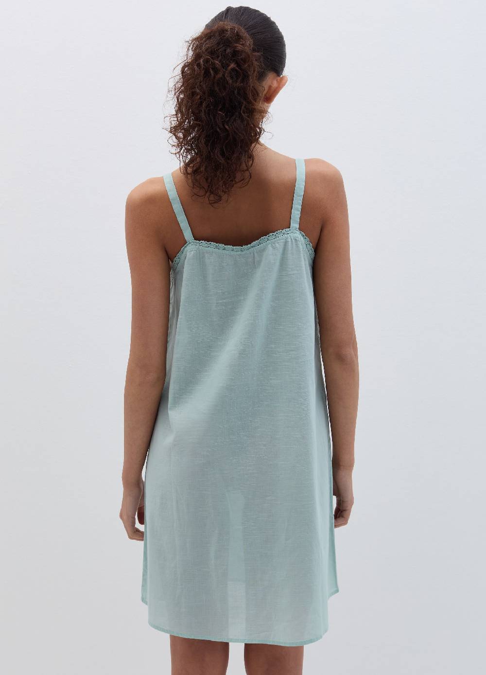 Ovs Camicia da notte in cotone con ricamo Convenienza
