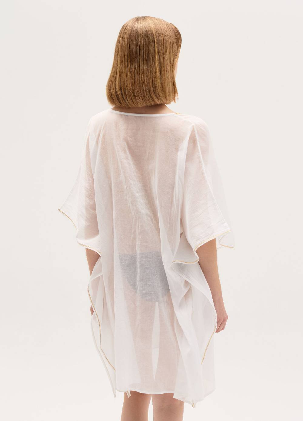 Ovs Poncho copri costume con profili in lurex Online