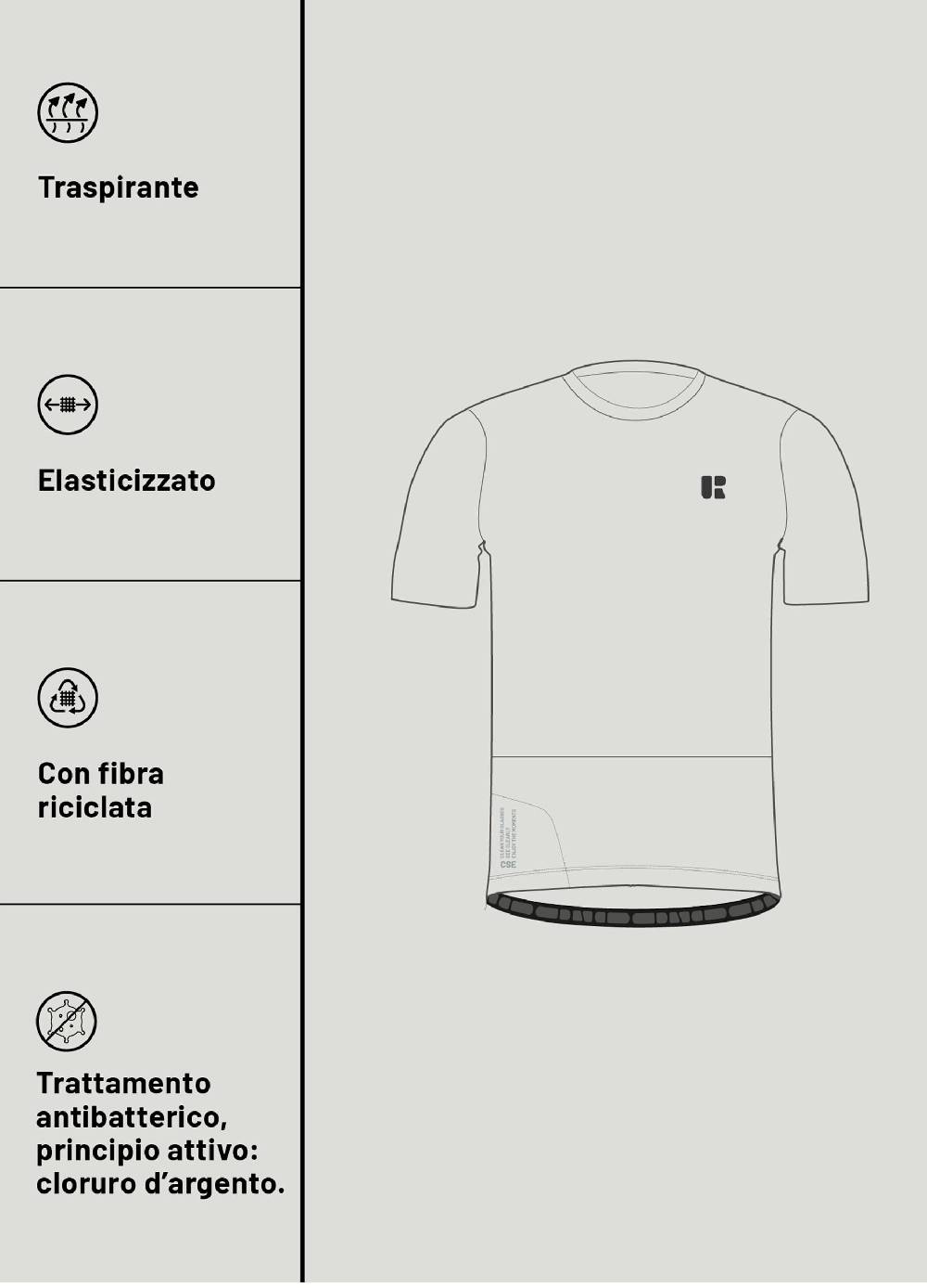 Ovs T-shirt ciclista bicolore Urban Riders Italia