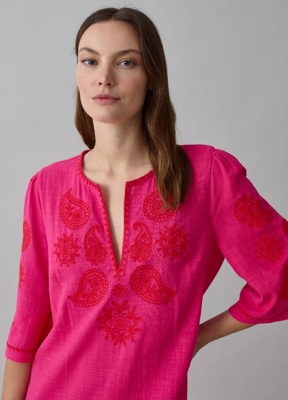 Ovs Caftano lungo copri costume ricami paisley In Linea