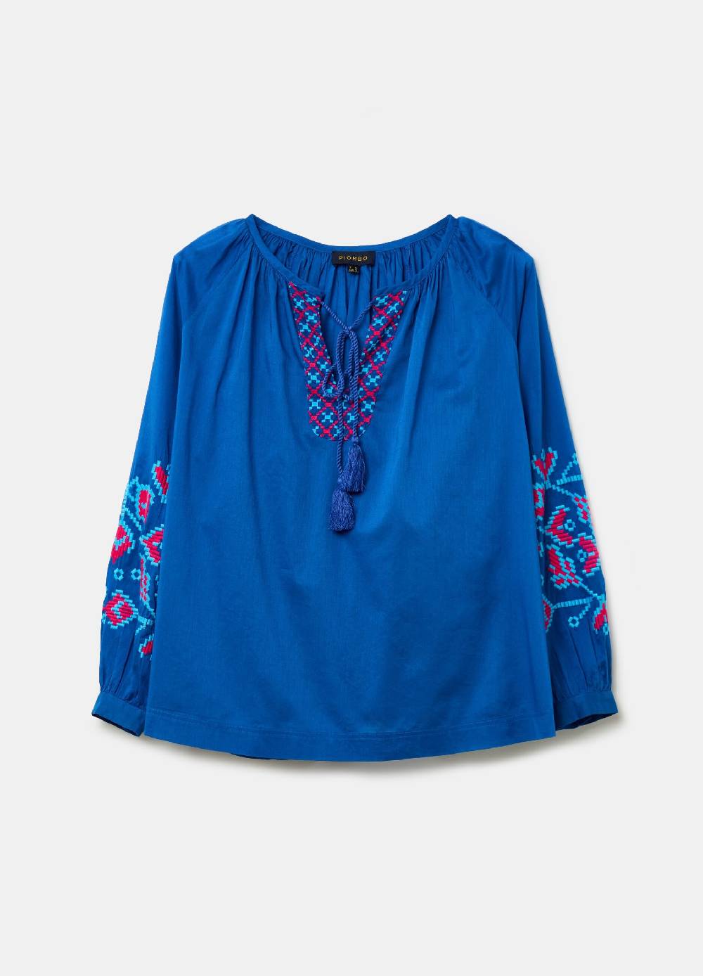 Ovs Blusa over con ricami etnici e nappine Prezzo Ridotto