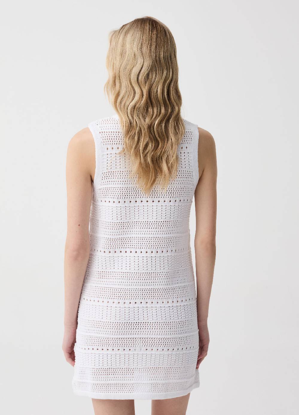 Ovs Abito corto in cotone crochet Economico