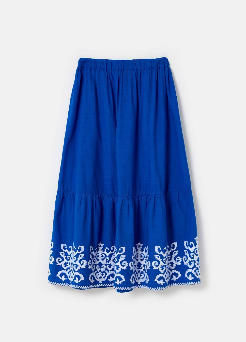 Ovs Gonna lunga con balza ricamo etnico Outlet