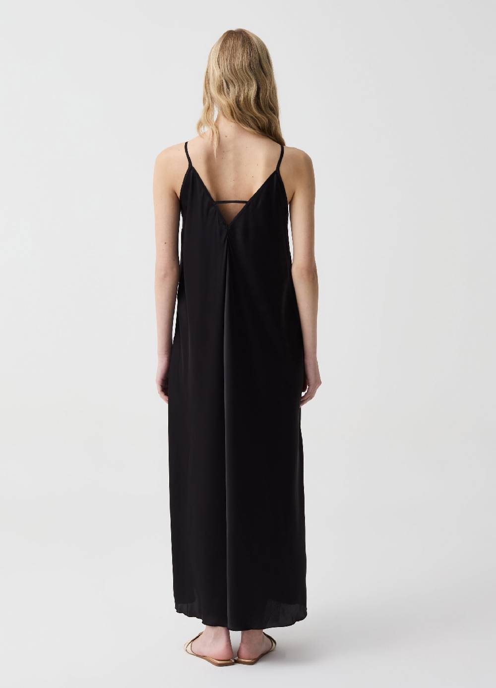 Ovs Vestito lungo in satin con spalline sottili 2025