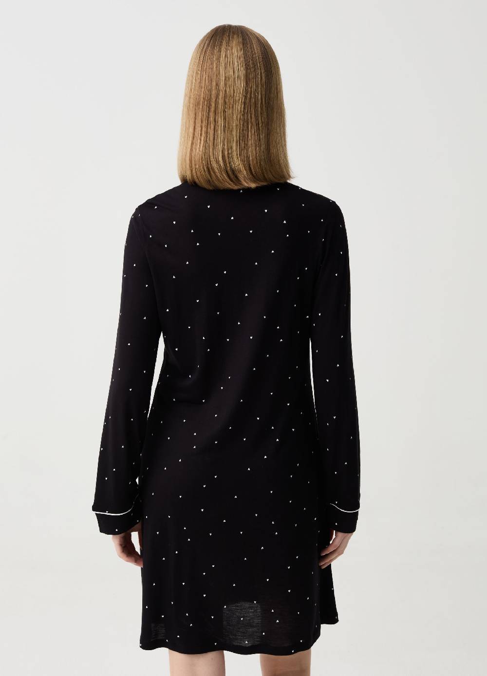 Ovs Camicia da notte con stampa cuoricini Vendita