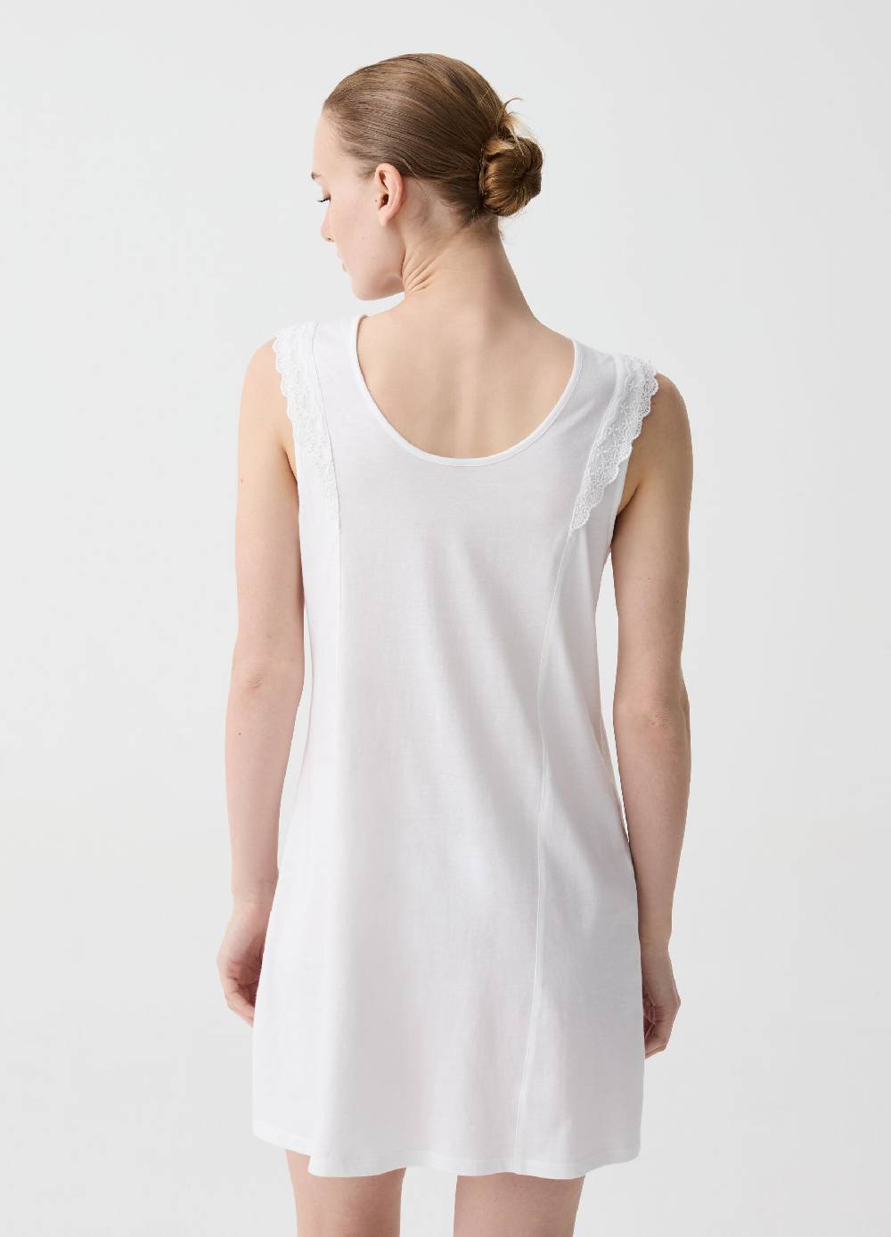 Ovs Camicia da notte con pizzo e bottoni Fino Al -60%