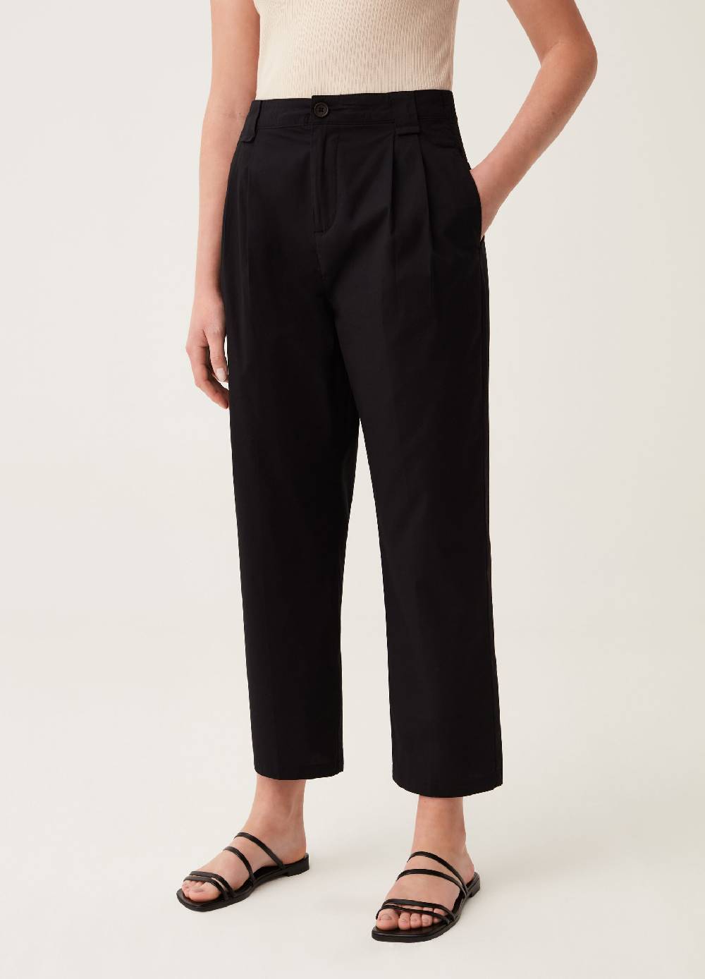 Ovs Pantaloni a sigaretta ankle fit con pinces Convenienza