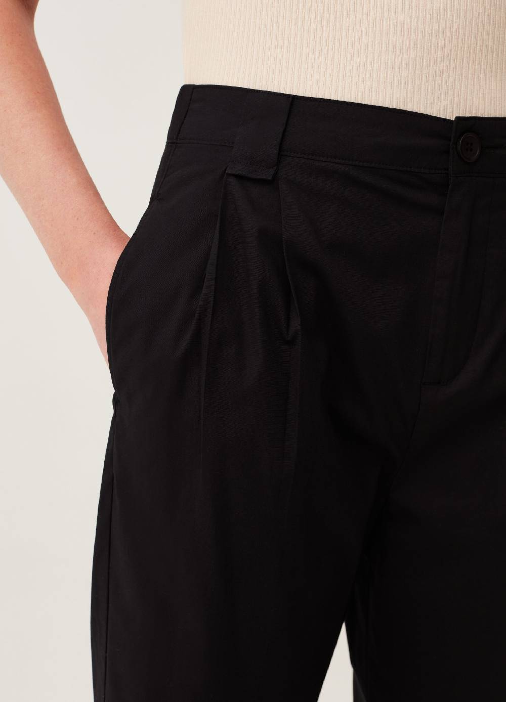 Ovs Pantaloni a sigaretta ankle fit con pinces Convenienza
