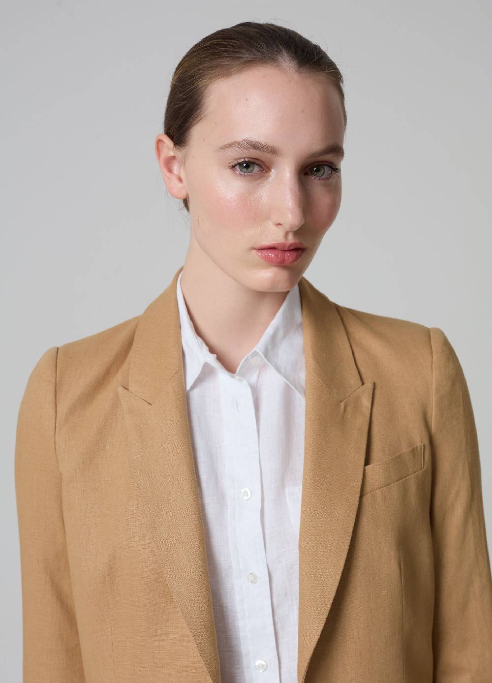 Ovs Blazer PIOMBO in lino e viscosa Sconto
