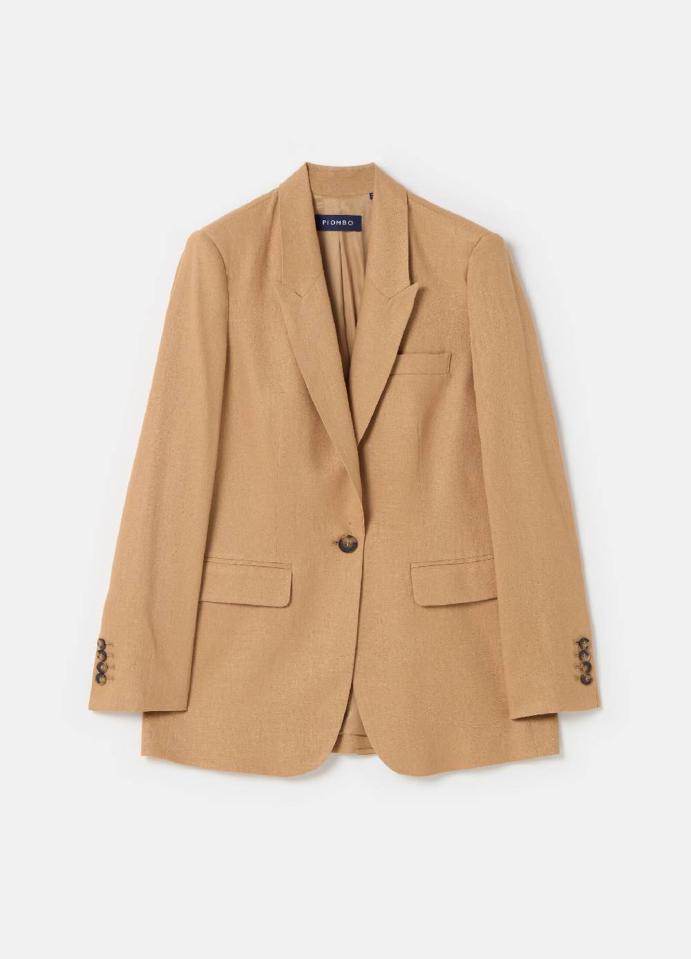 Ovs Blazer PIOMBO in lino e viscosa Sconto