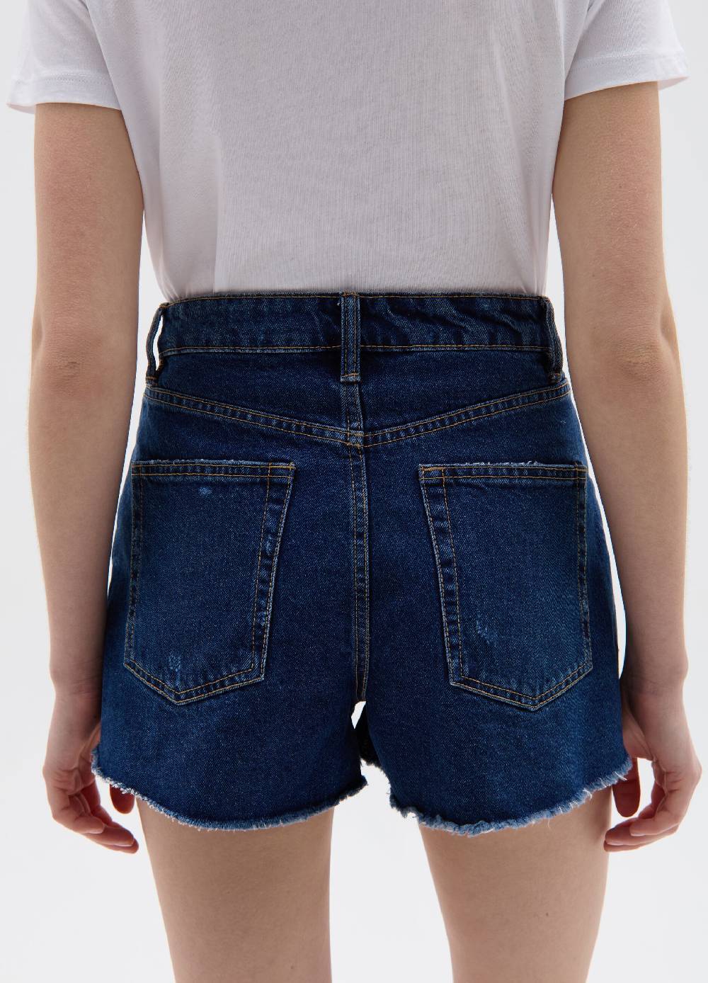Ovs Shorts in denim con strappi RE-UP Vendita Economica