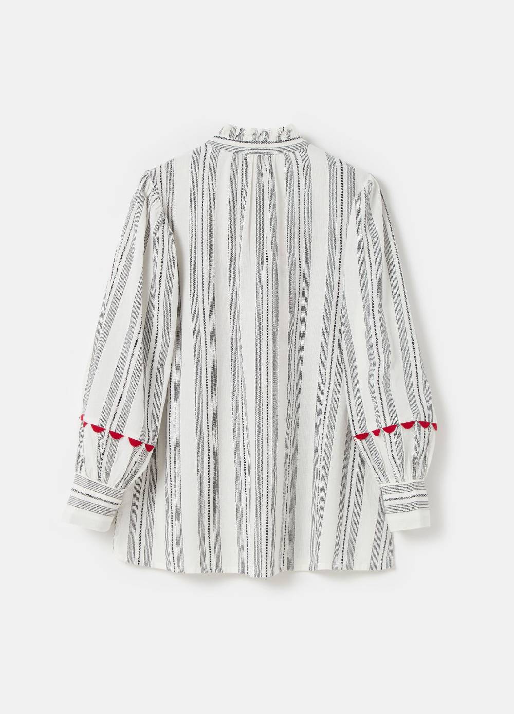 Ovs Blusa a righe con fiori ricamati 2025