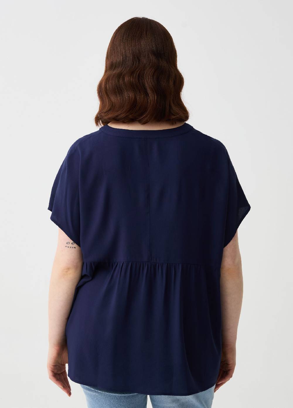 Ovs Blusa in viscosa con bottoni Curvy 2025
