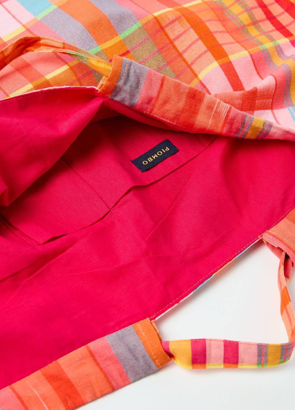 Ovs Shopping bag in cotone a quadri e righe Qualità Garantita