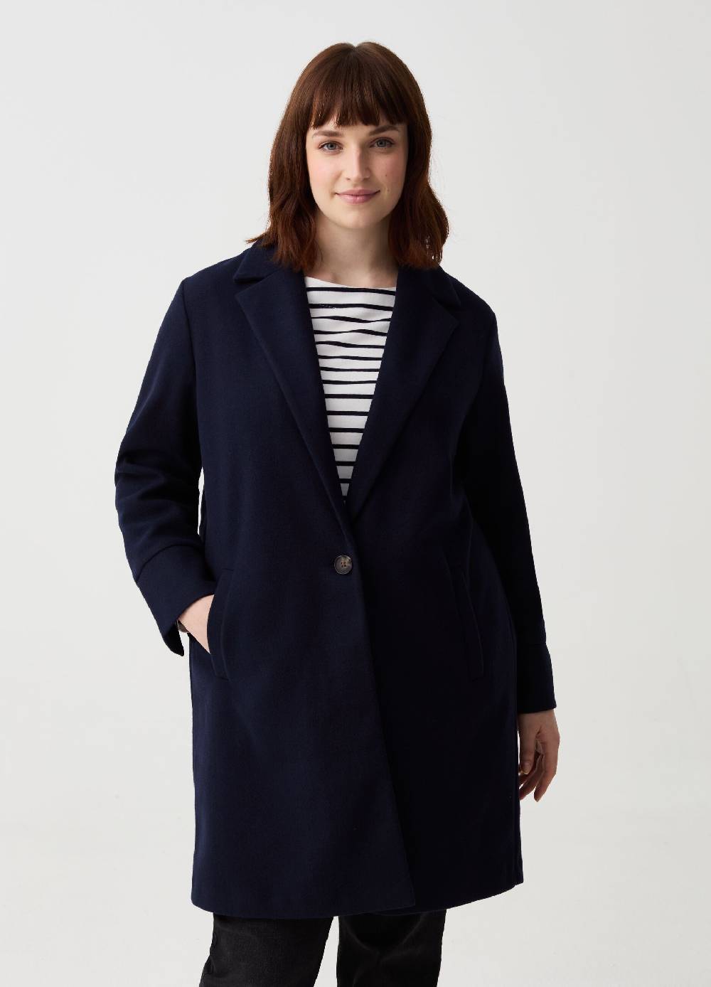 Ovs Cappotto monopetto con spacchi Curvy Fino Al -60%
