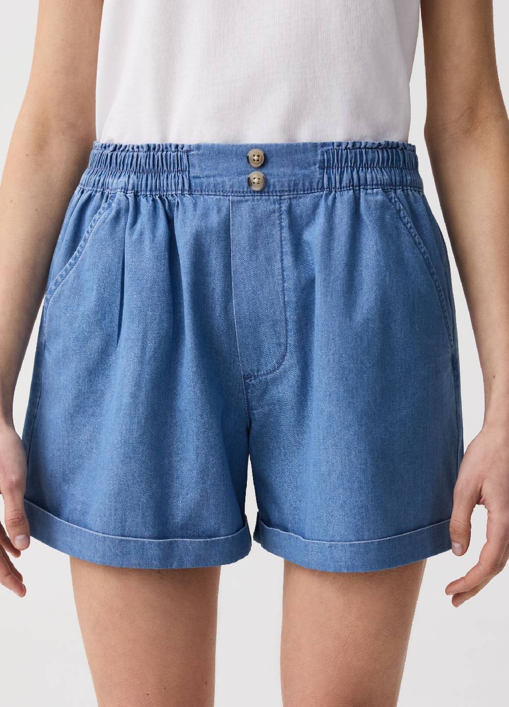 Ovs Shorts in denim fluido con tasche Prezzo Ridotto