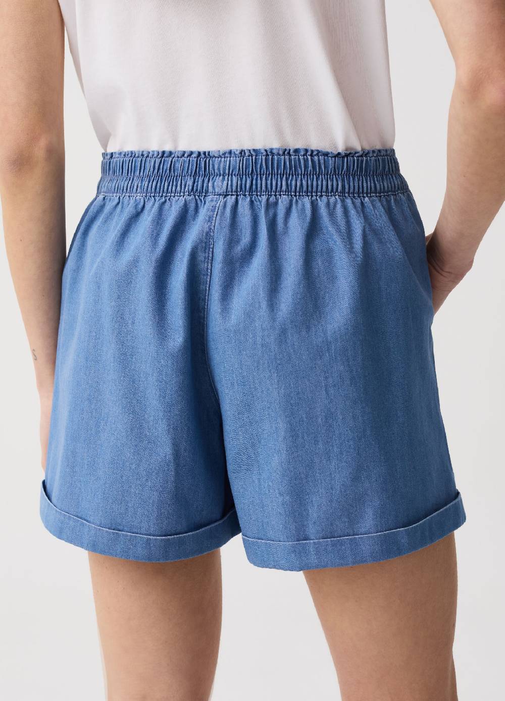Ovs Shorts in denim fluido con tasche Prezzo Ridotto