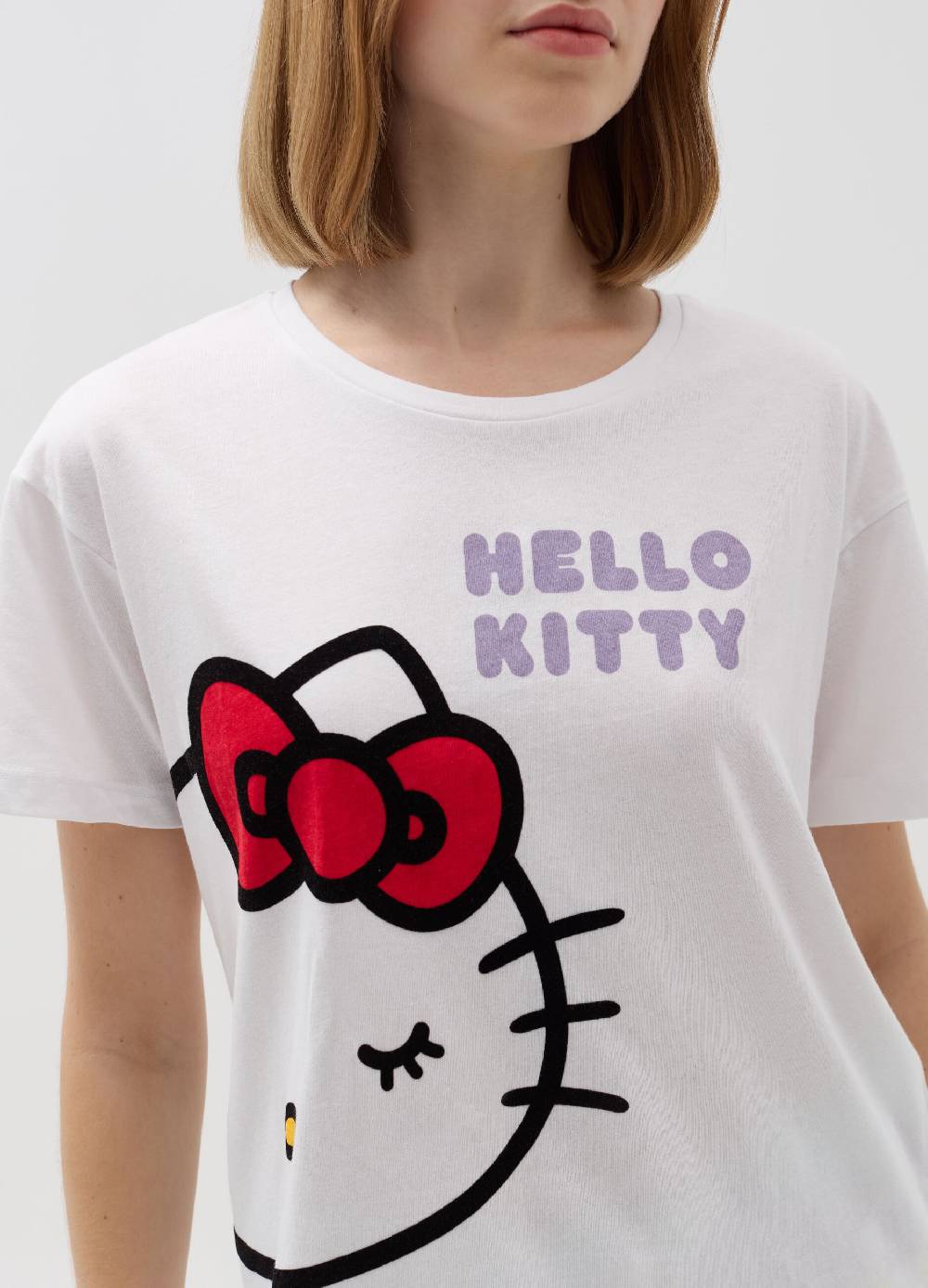 Ovs Pigiama in cotone con stampa Hello Kitty Sottocosto