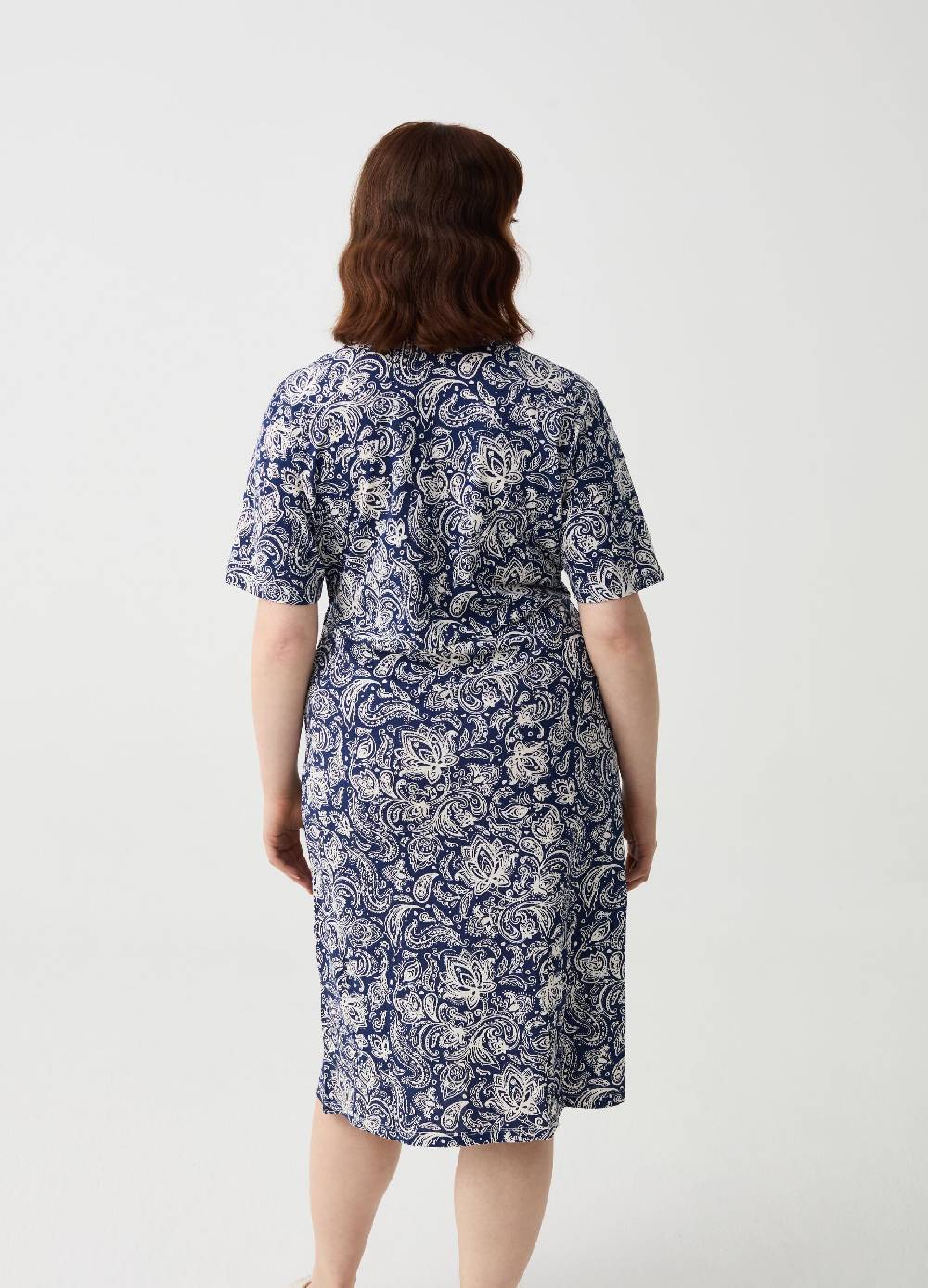 Ovs Abito corto a portafoglio stampa paisley Curvy Negozio