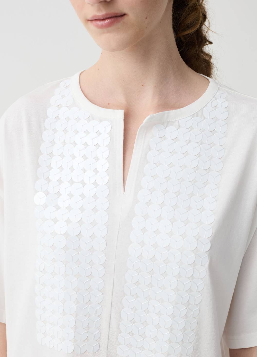 Ovs T-shirt con paillettes maniche a kimono Comprare a buon mercato
