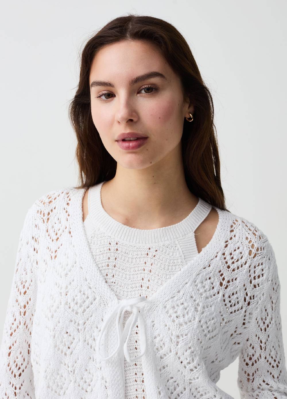 Ovs Cardigan crochet con laccetto Offerta Anniversario