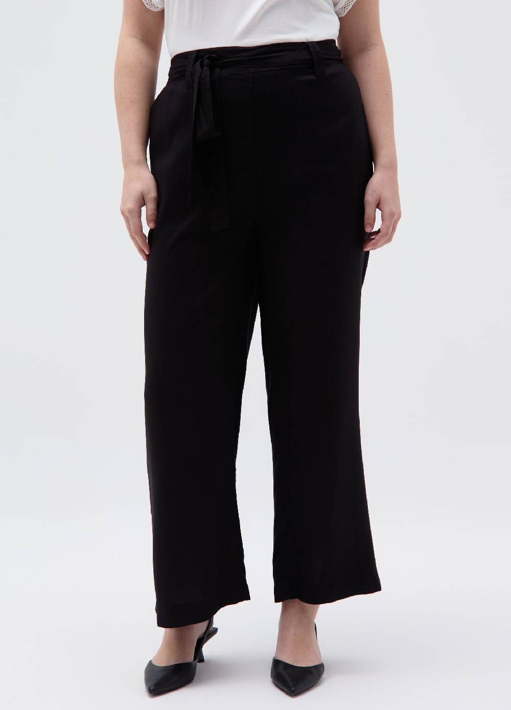 Ovs Pantalone wide leg con cintura Curvy Smaltimento dello stoccaggio