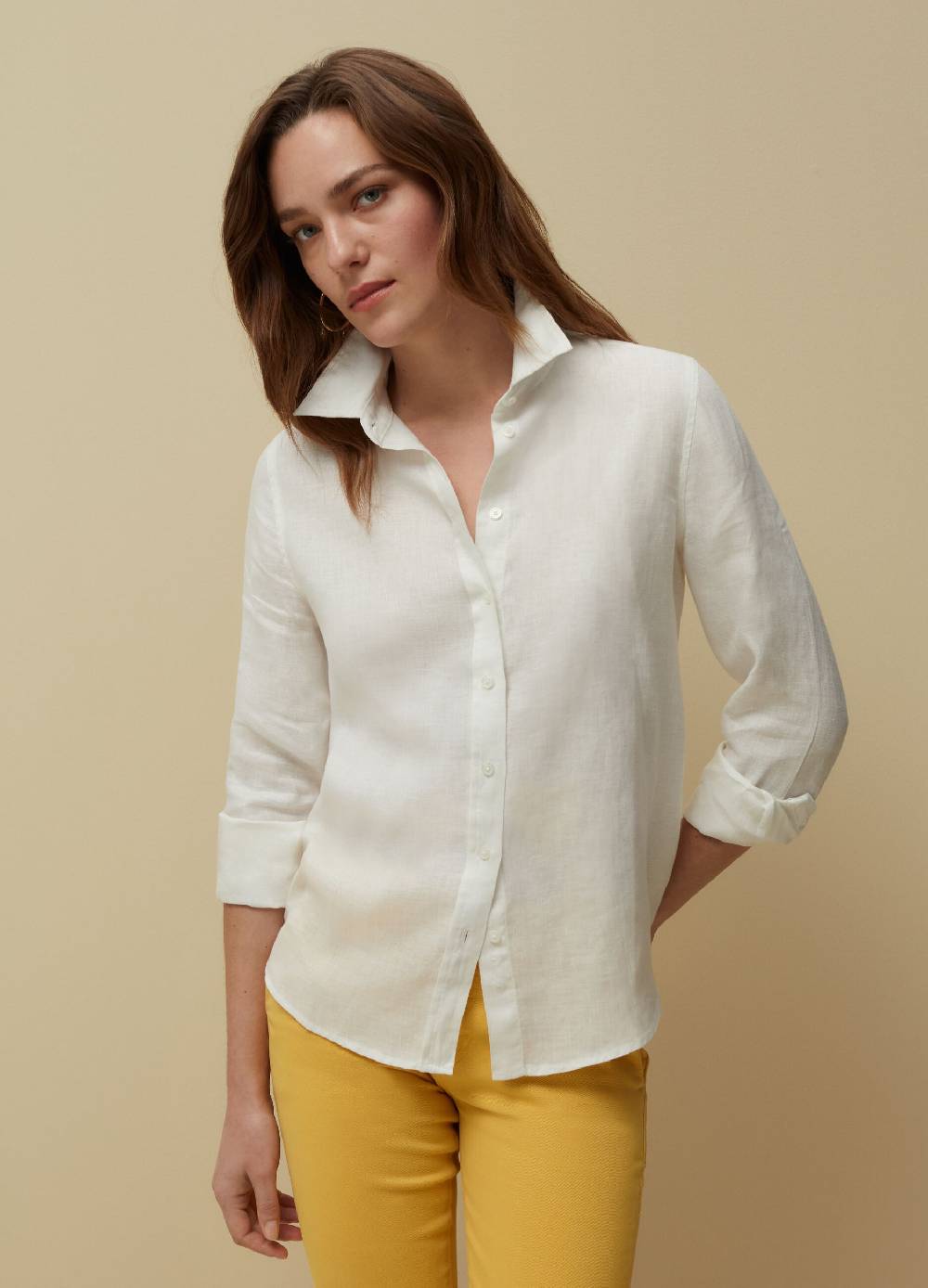 Ovs Camicia in lino tinta unita Fino al 60% di sconto