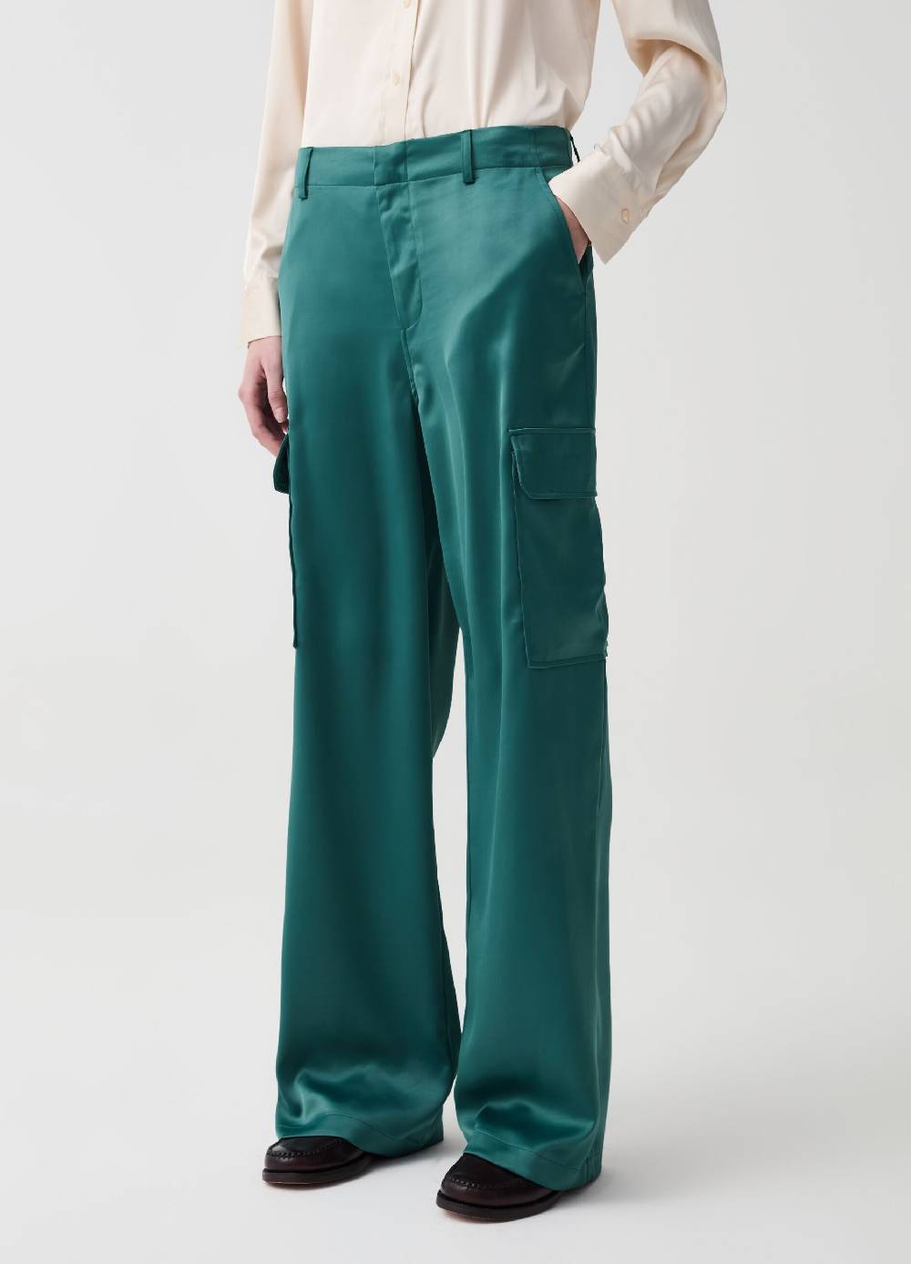 Ovs Pantalone cargo in satin Italia