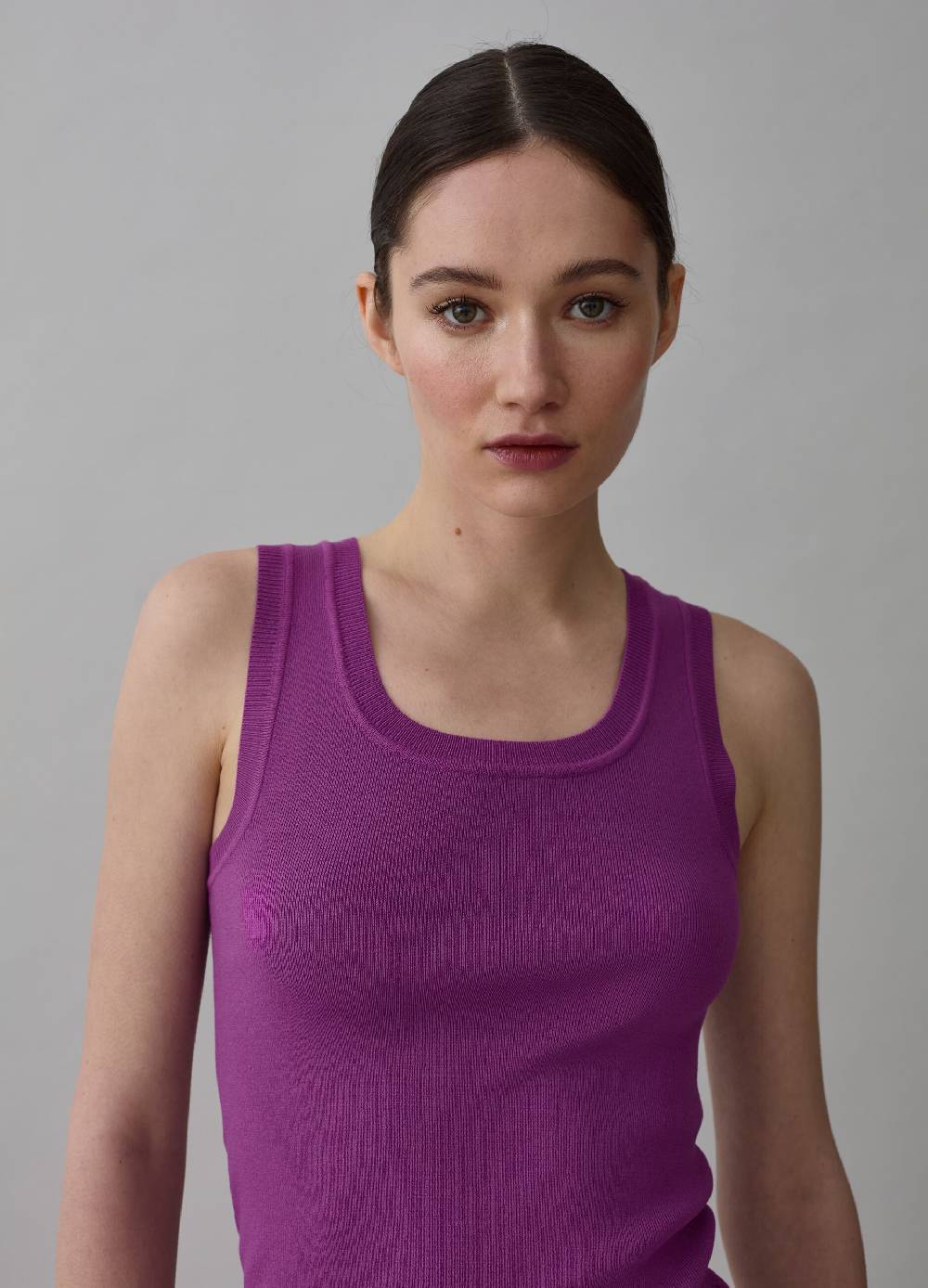 Ovs Tank top a costine con scollo rotondo In Linea