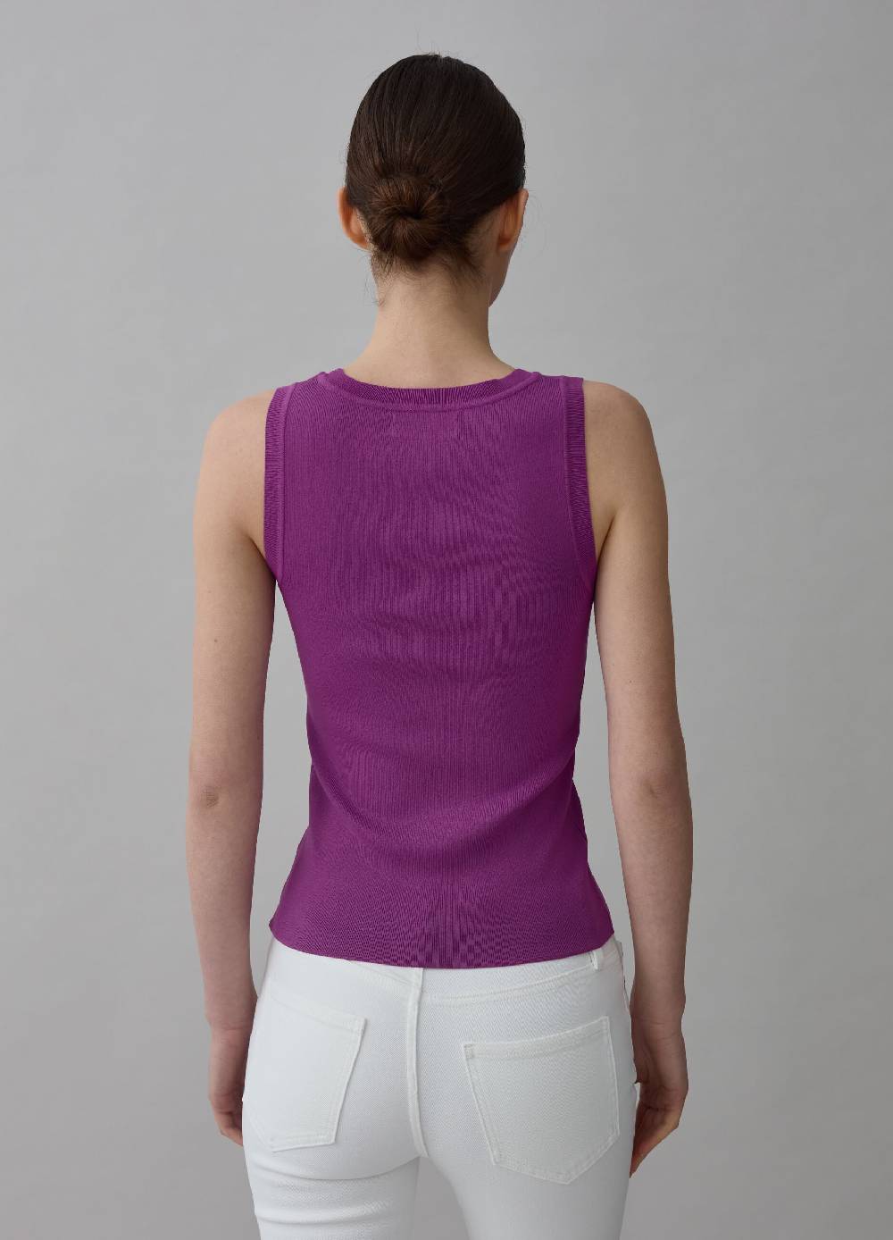 Ovs Tank top a costine con scollo rotondo In Linea