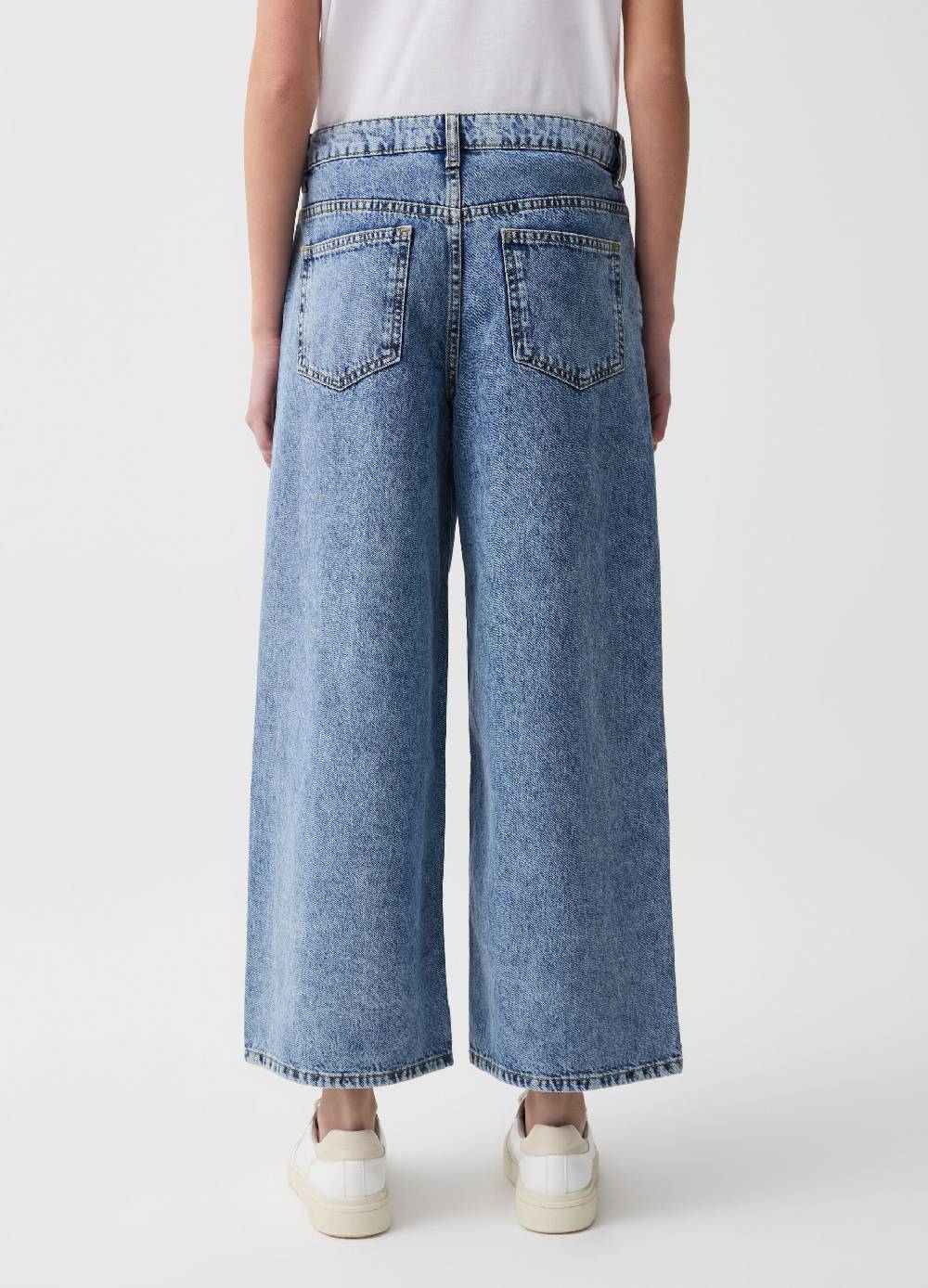 Ovs Jeans cropped wide leg Consegna Veloce