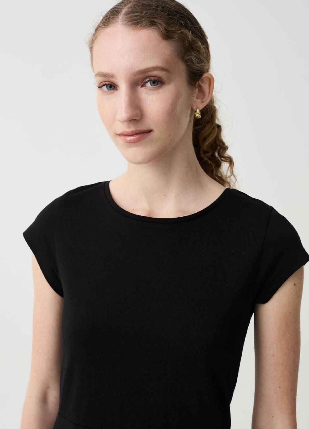 Ovs Vestito Essential corto in cotone Offerta